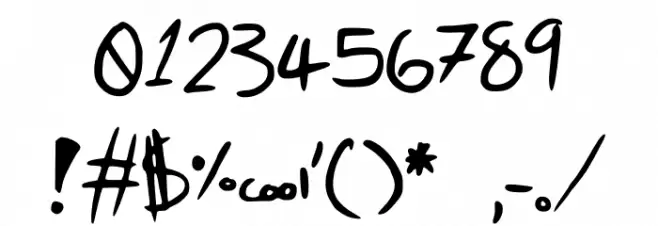 SammysScript Font OTHER CHARS