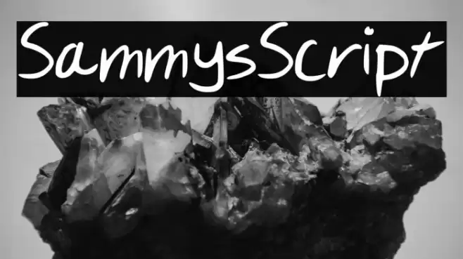 SammysScript Font examples