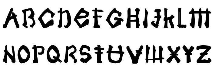 Samoerai Font LOWERCASE