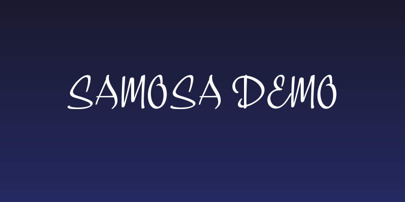 Samosa Demo Social Header