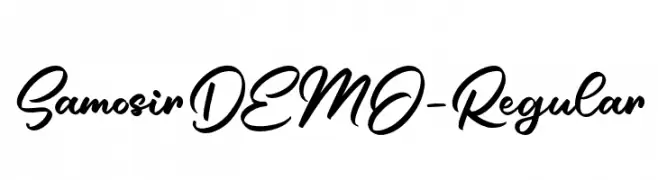 SamosirDEMO-Regular  Скачать бесплатные шрифты
