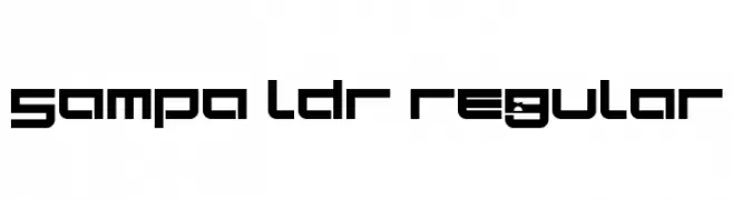 Sampa LDR Regular  Frei Schriftart Herunterladen