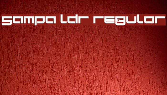 Sampa LDR Regular Font examples