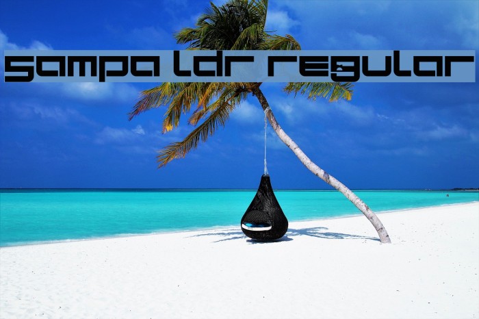 Sampa LDR Regular Font examples