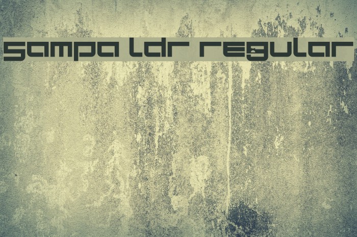 Sampa LDR Regular Font examples