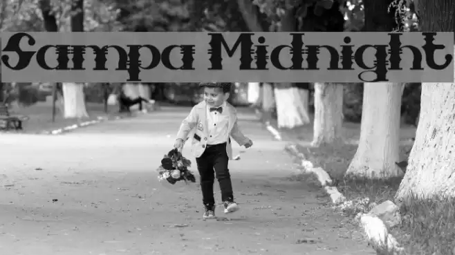 Sampa Midnight Font examples