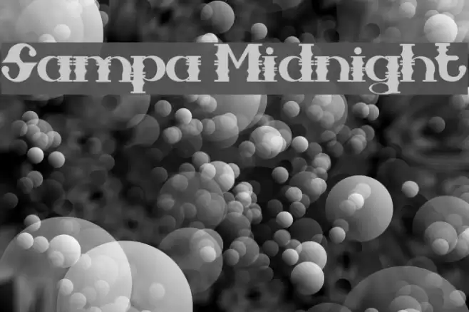 Sampa Midnight Font examples