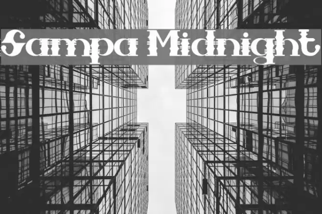 Sampa Midnight Font examples