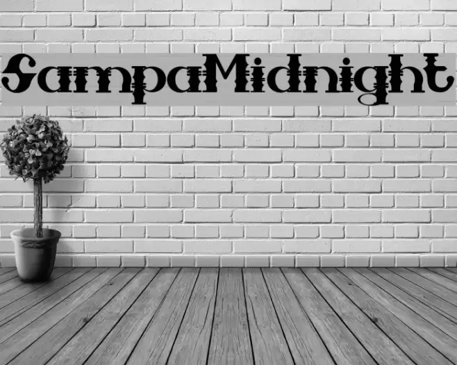 SampaMidnight Font examples