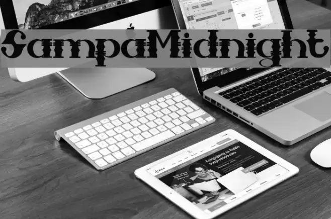 SampaMidnight Font examples