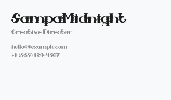 SampaMidnight Business Card