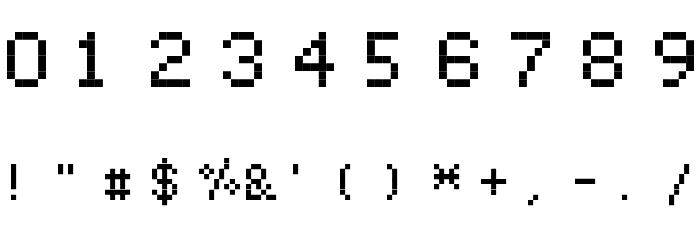 Sample Font OTHER CHARS