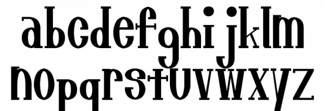 SampleFont फ़ॉन्ट लोअरकेस