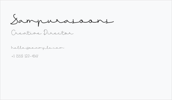 Sampurasoons Business Card