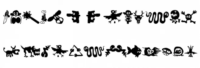 Sam's Dingbats No.1 Schriftart Groß