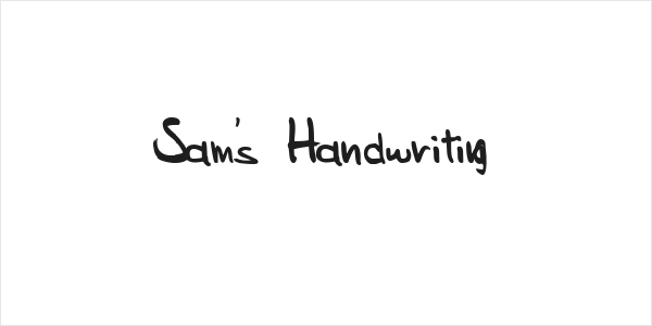 Sam's Handwriting Logo