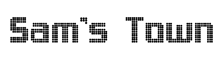 Sam's Town Font