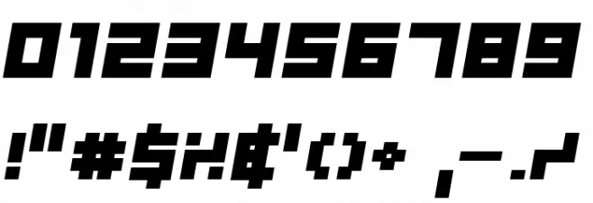 Samson Bold Oblique Font OTHER CHARS