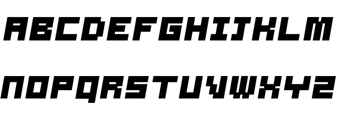 Samson Bold Oblique Font LOWERCASE
