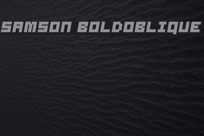 Samson BoldOblique Example 1