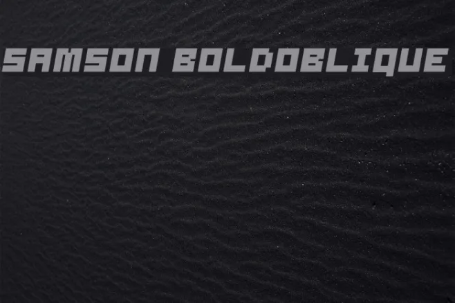 Samson BoldOblique Example 1
