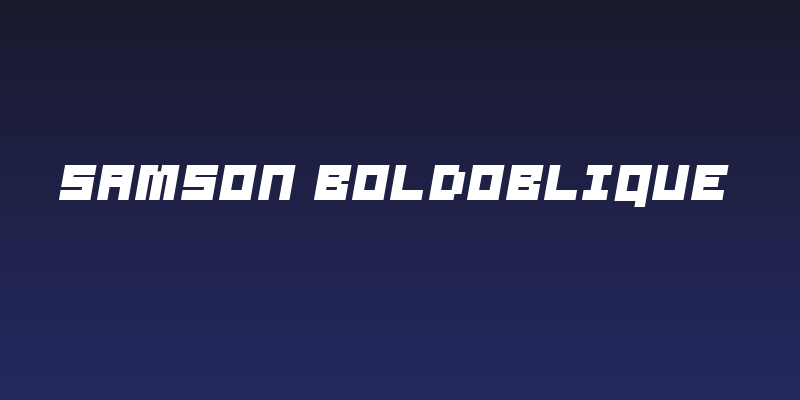 Samson BoldOblique Social Header