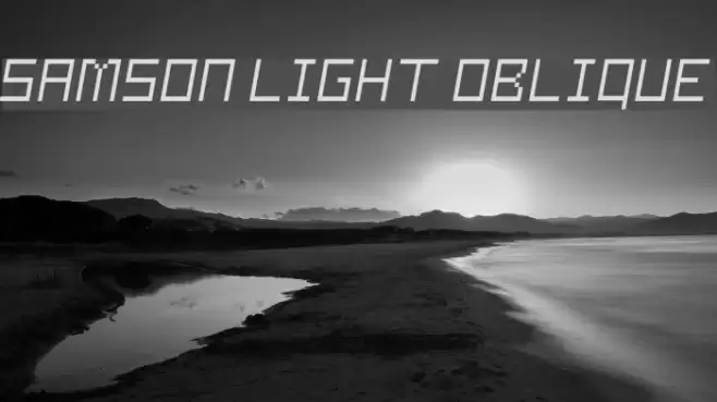 Samson Light Oblique Font examples