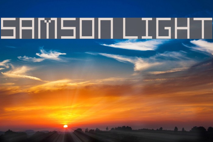 Samson Light Font examples