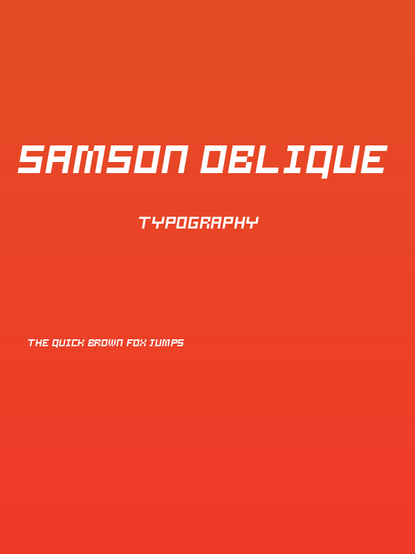 Samson Oblique Poster