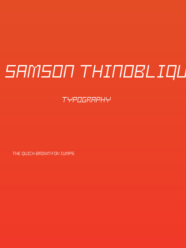 Samson ThinOblique Poster