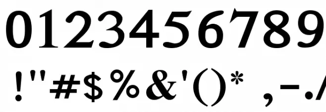 Samtol Bold Font OTHER CHARS