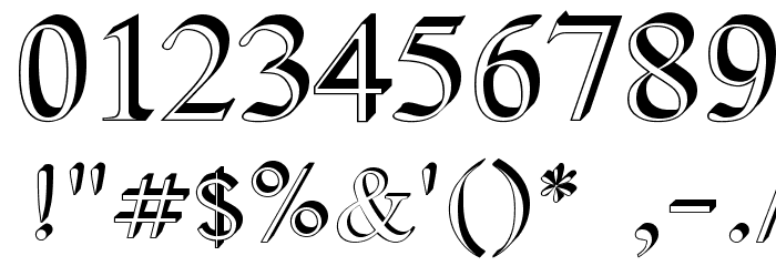 SamtolRaised Font OTHER CHARS