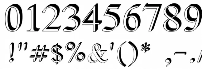 SamtolRaised フォント その他の文字