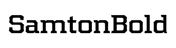 Samton Bold  font caratteri gratis