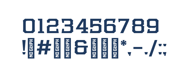 Samton Bold Other Characters