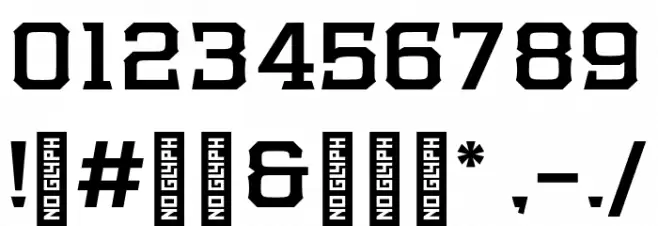 Samton Bold Font OTHER CHARS