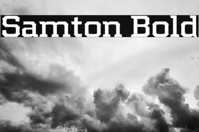 Samton Bold Font examples
