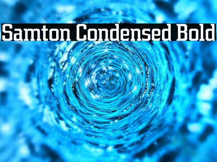 Samton Condensed Bold Example 1