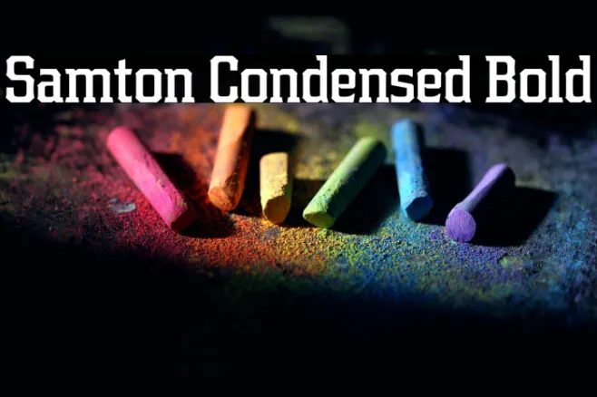Samton Condensed Bold Example 2