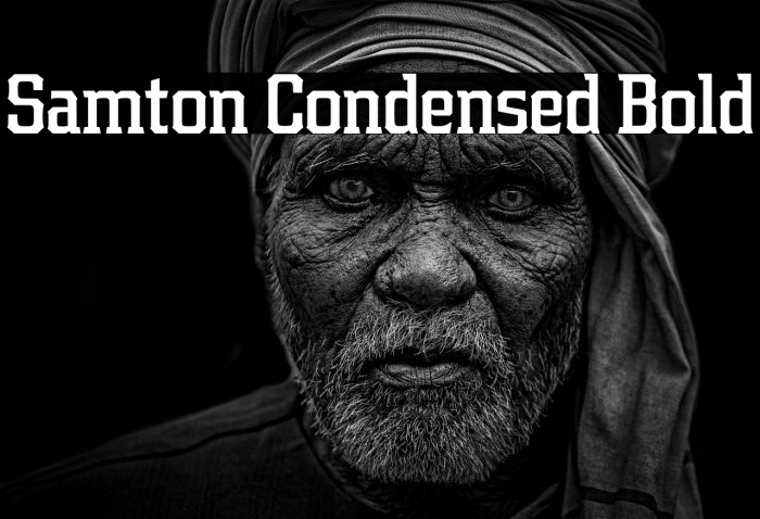 Samton Condensed Bold Example 3