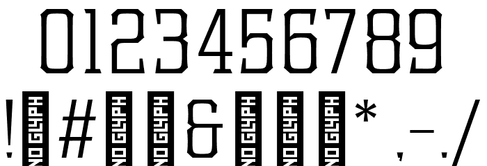 Samton Condensed Light Font OTHER CHARS