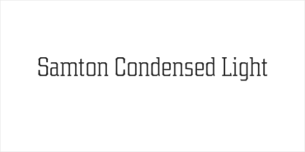 Samton Condensed Light Logo
