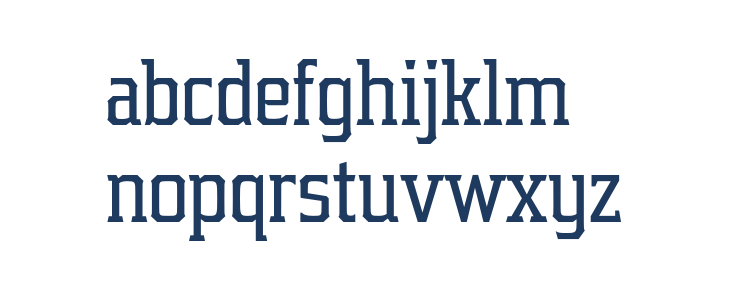 Samton Condensed Lowercase