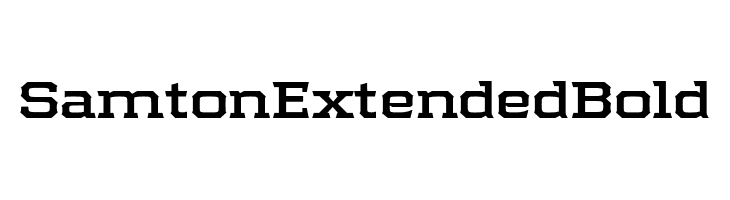 Samton Extended Bold  Fuentes Gratis Descargar