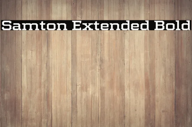 Samton Extended Bold Example 1