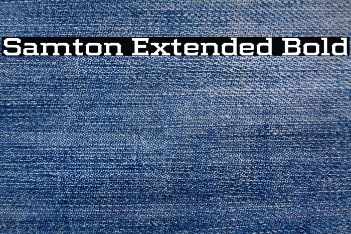 Samton Extended Bold Example 2
