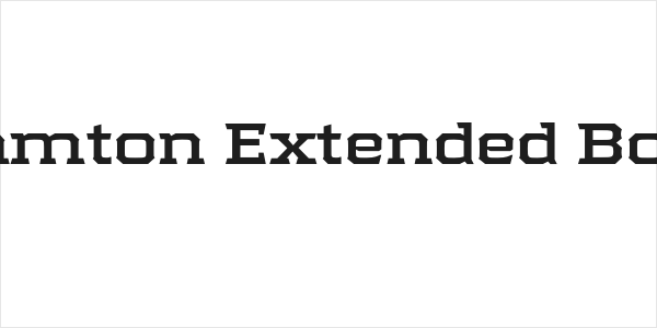 Samton Extended Bold Logo