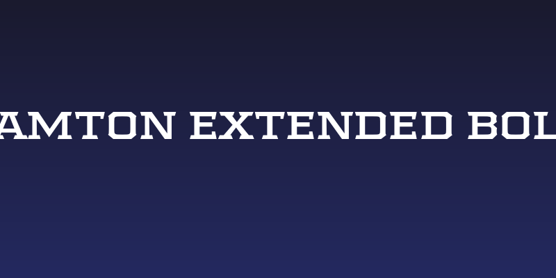 Samton Extended Bold Social Header