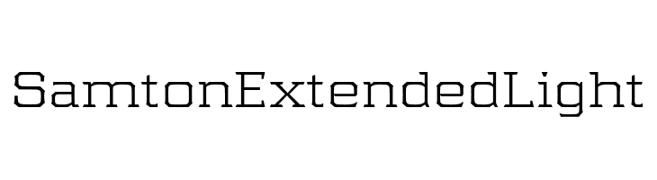 Samton Extended Light  Frei Schriftart Herunterladen