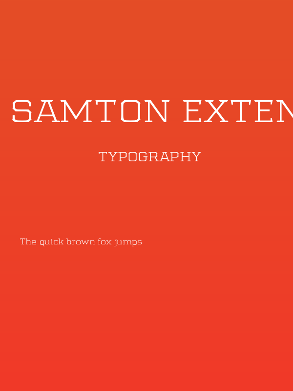 Samton Extended Light Poster